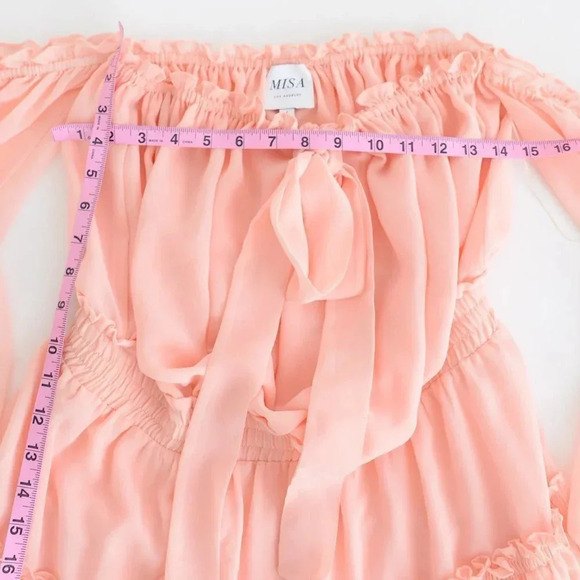 Revolve Misa Los Angeles Coral Dress Large Retails $440 - Picture 5 of 13